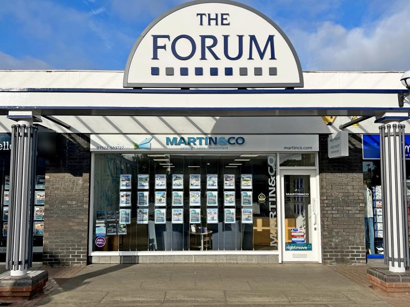 An exterior view of the Martin & Co estate agent office in Lincoln