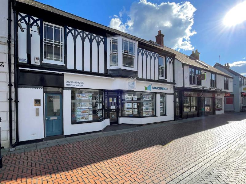 An exterior view of the Martin & Co estate agent office in Basingstoke