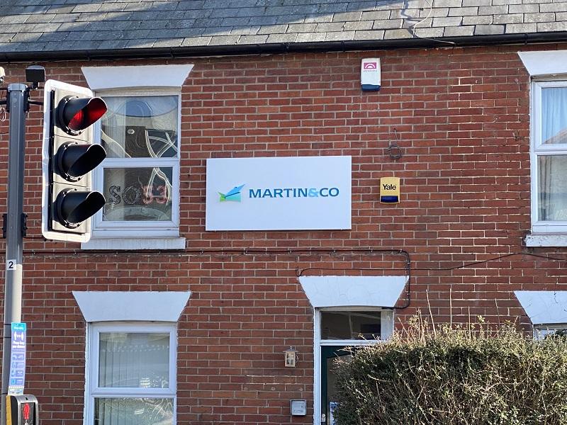 An exterior view of the Martin & Co estate agent office in Chandler’s Ford