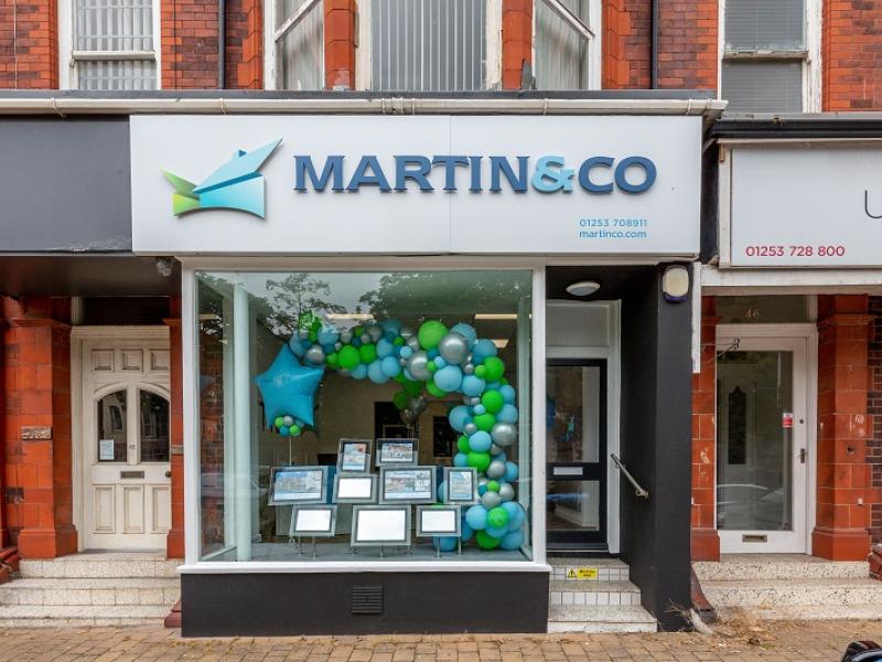 An exterior view of the Martin & Co estate agent office in St Annes