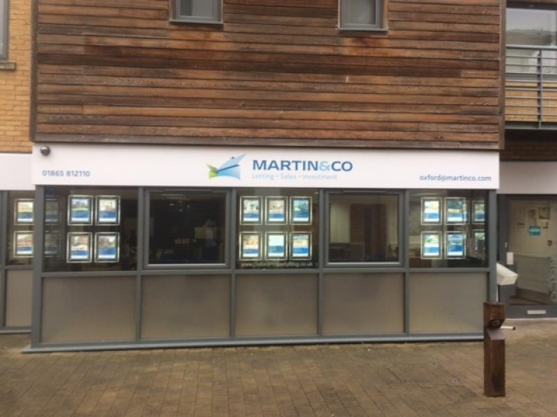 An exterior view of the Martin & Co estate agent office in Oxford