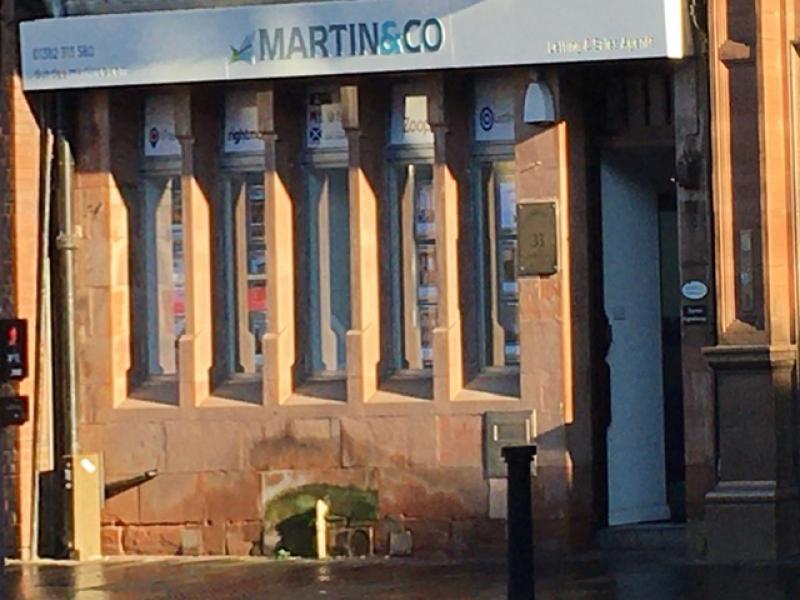 An exterior view of the Martin & Co estate agent office in Dundee