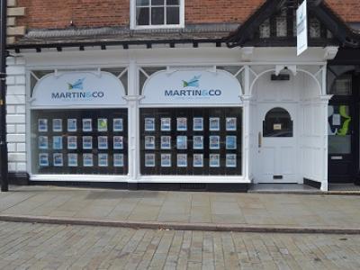 An exterior view of the Martin & Co estate agent office in Grantham