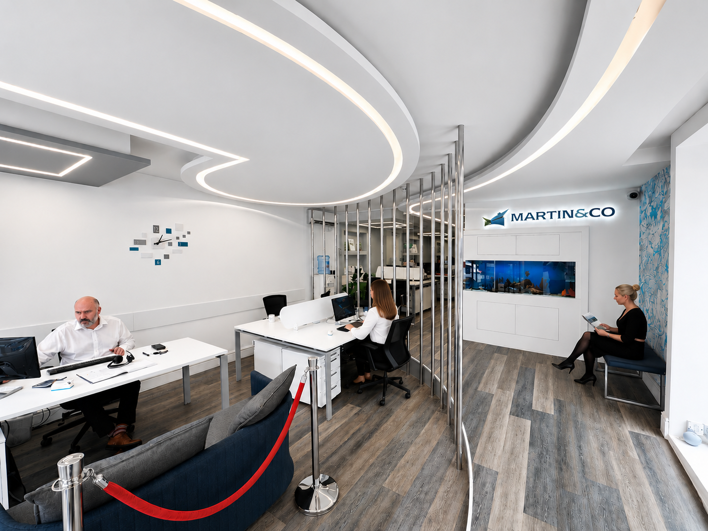 Front view of Martin & Co office in Woking.