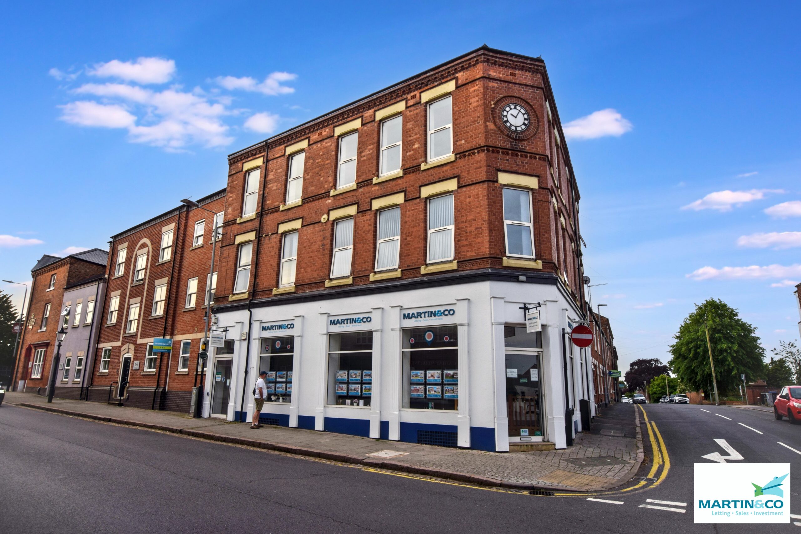 Front view of Martin & Co office in Hinckley.