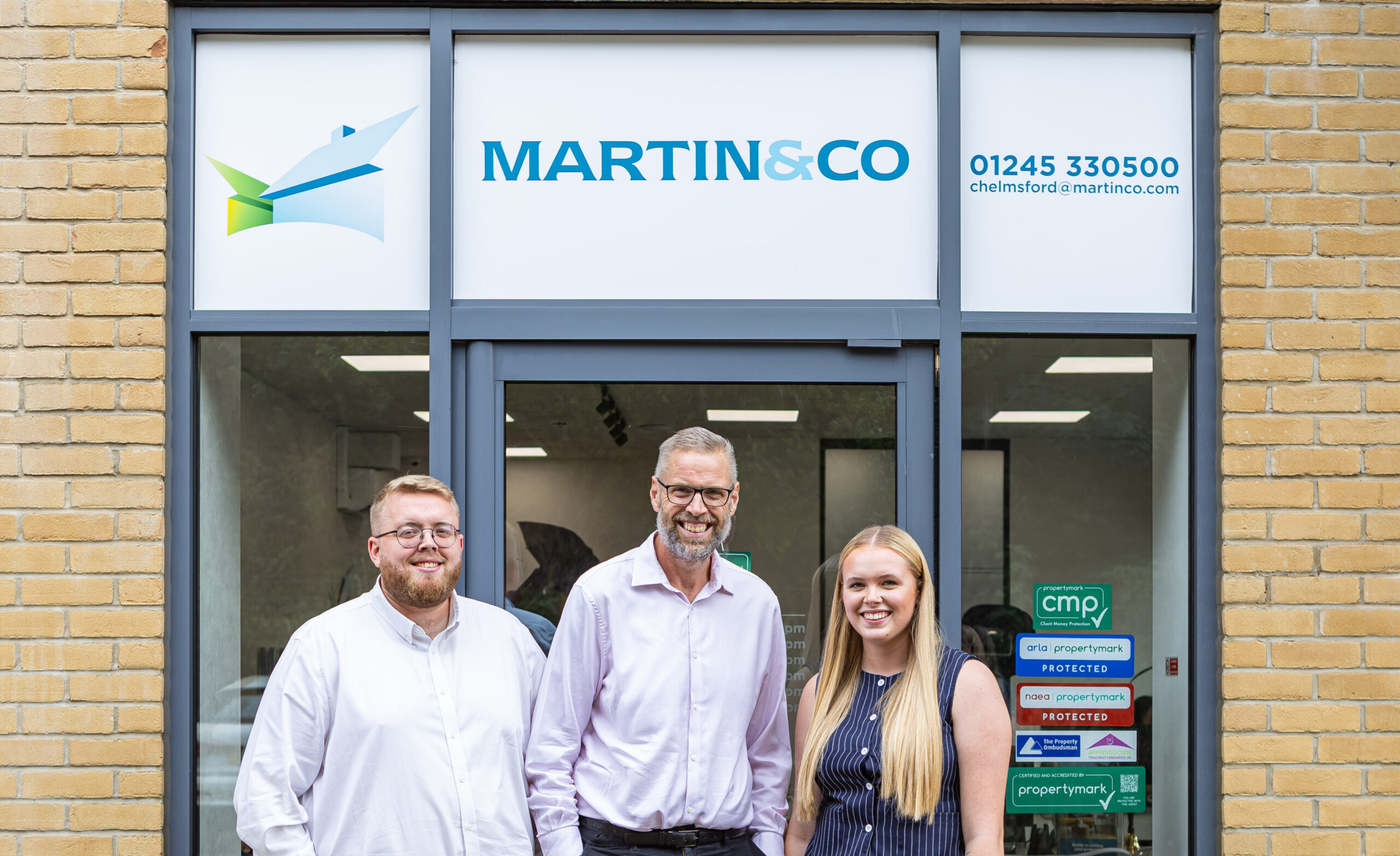Front view of Martin & Co office in Chelmsford.
