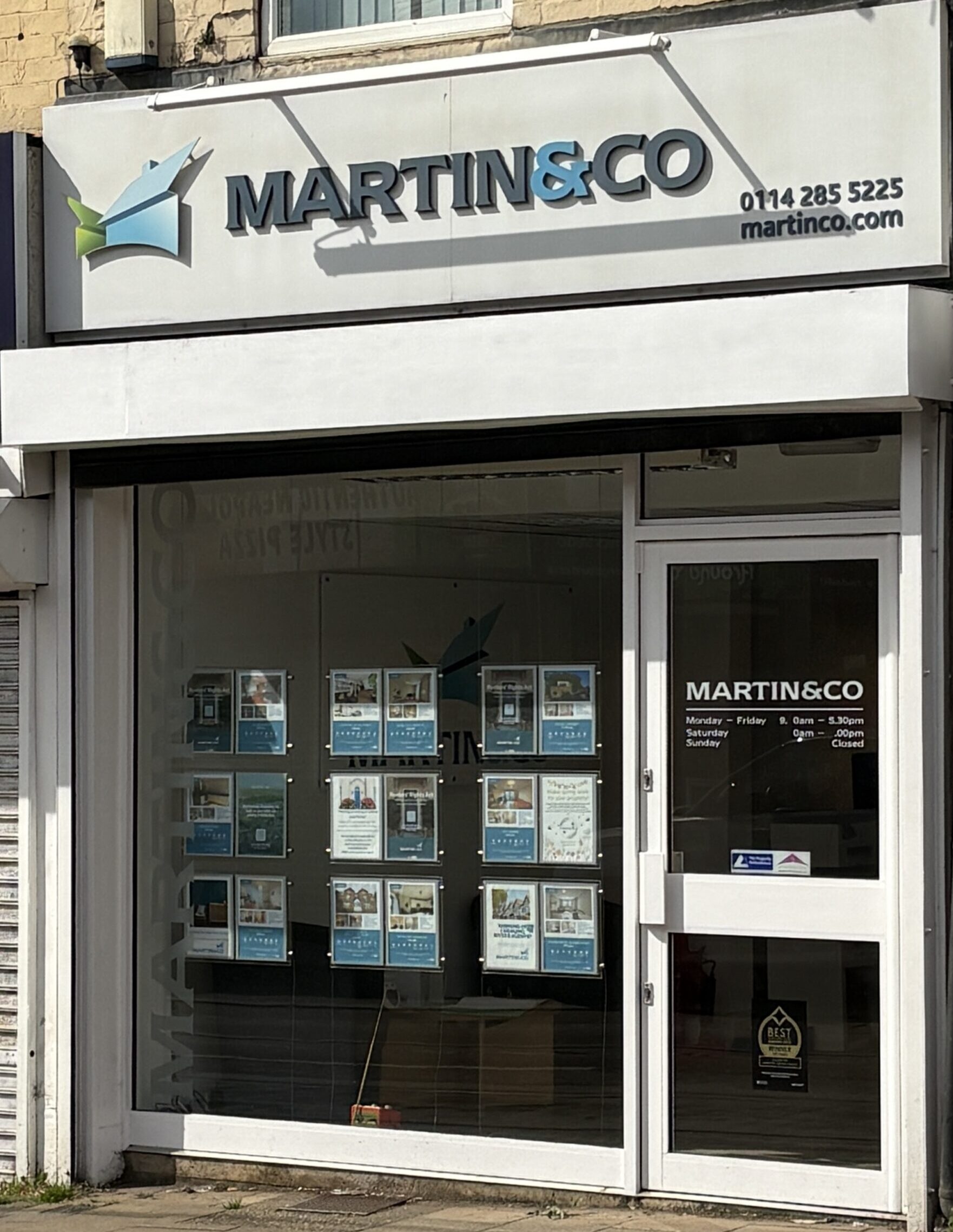 Front view of Martin & Co office in Sheffield.