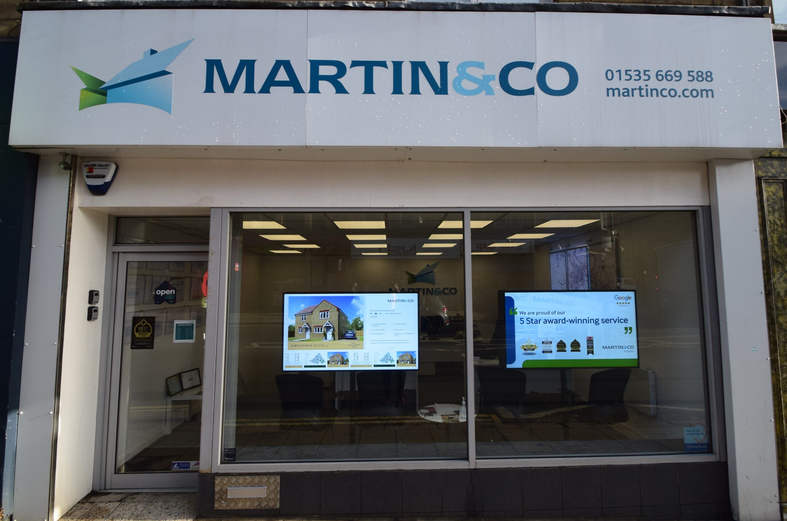 Front view of Martin & Co office in Keighley.