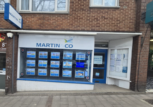 An exterior view of the Martin &amp; Co estate agent office in Martin & Co Exeter.