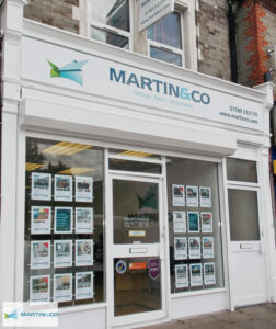 Front view of Martin & Co office in Reading.