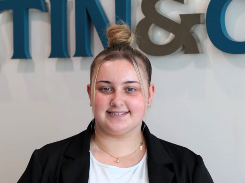Amelia Ide, Apprentice Administrator (Sales) at Martin & Co Plymouth Estate Agents.