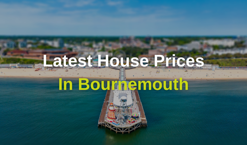 Bournemouth seafront showing latest house prices update