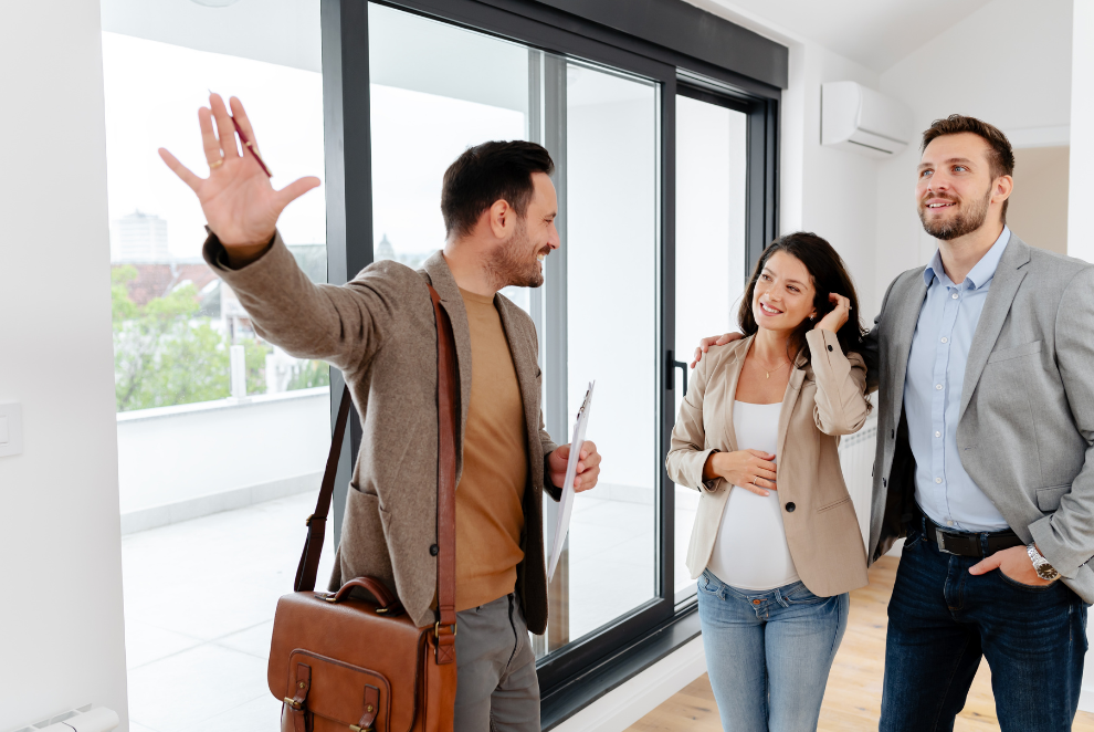 Couple viewing a property with an agent while preparing for new landlord compliance rules under the Renters’ Rights Act from 27 December 2025.