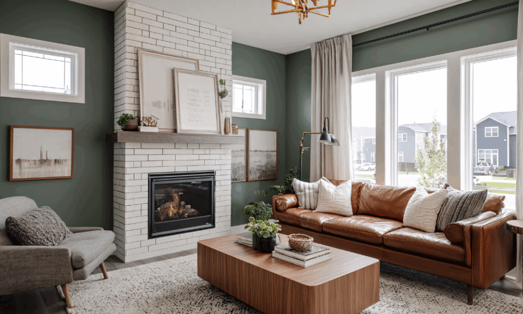 Bright, modern living room representing everyday home life in Shireoaks near Worksop