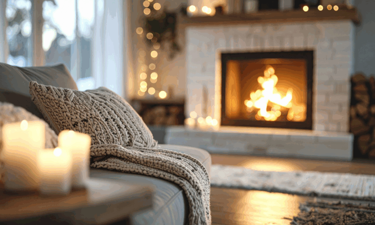 Winter-ready Paisley rental property interior showing heating and cosy living space during cold weather