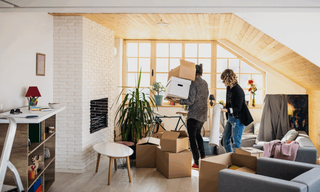 Couple moving into a new home in Sheldon B26, reflecting strong buyer demand in Birmingham’s resilient 2026 property market