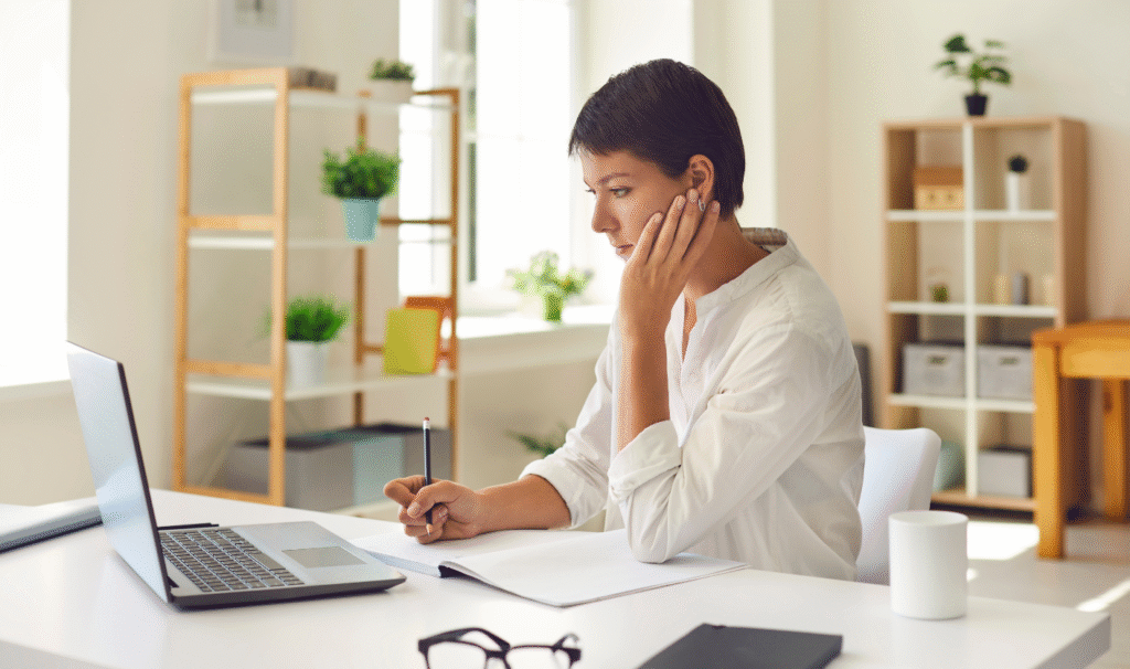 Landlord reviewing digital rental income records ahead of Making Tax Digital