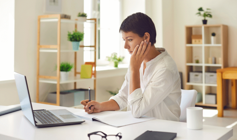 Landlord reviewing digital rental income records ahead of Making Tax Digital