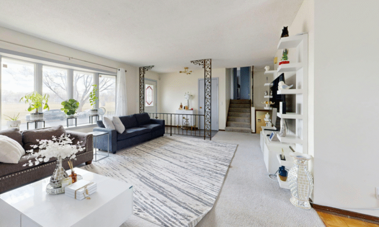 Modern living room interior in a Bath home as buyers and homeowners assess property value changes from new housing targets