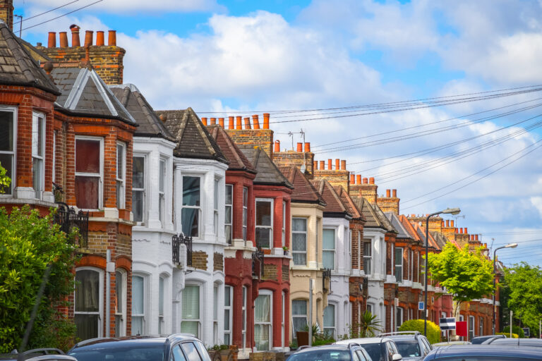 Row of terraced houses in Cowley Oxford OX4 showing strong property market and regeneration potential