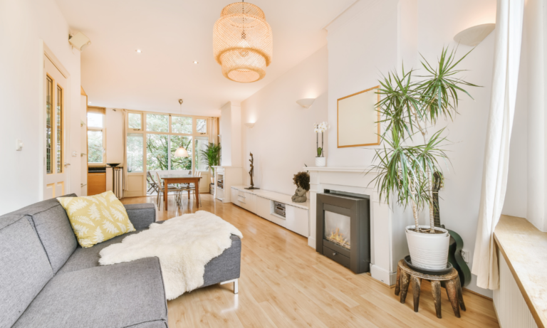 Bright modern living room representing premium family homes and property values in Aberdeen’s AB15 postcode.