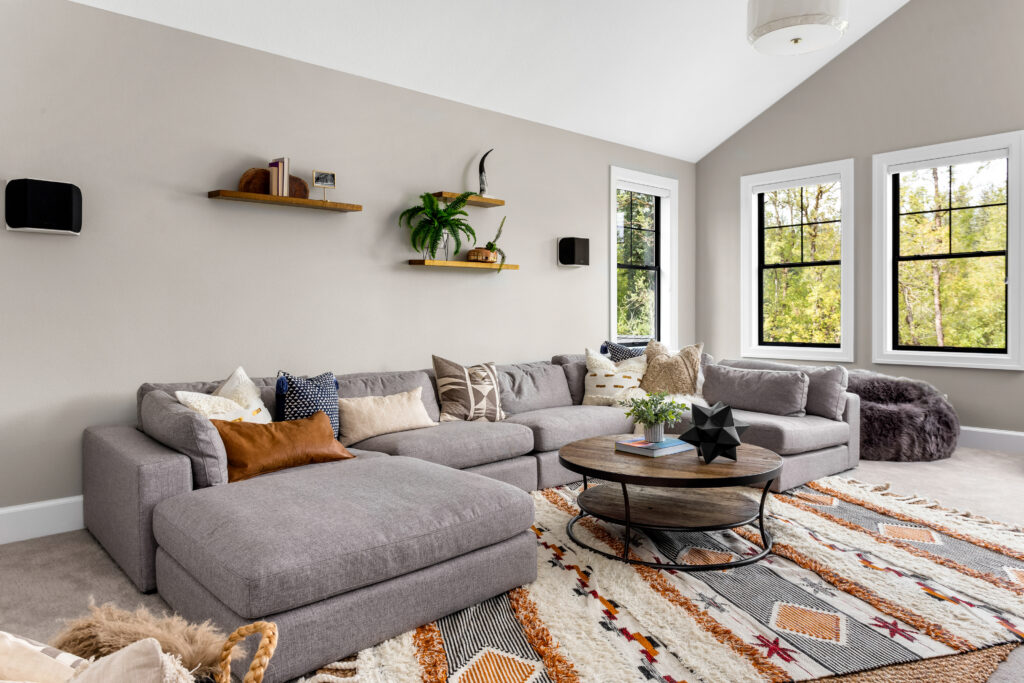 Modern apartment interior in Ocean Village Southampton